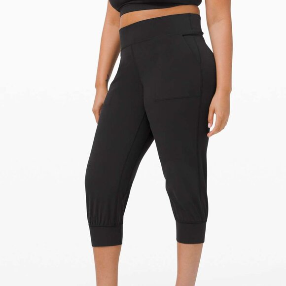 lululemon athletica Pants - Lululemon Align High-Rise Jogger Crop Black Size 6